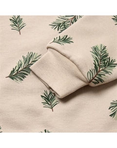 Костюм (свитшот и брюки) «Еловые веточки», рост 62-68 см Крошка я