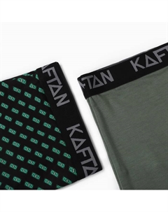 Набор трусов Be Rich=2 штуки, чёрный/хаки, размер 54 Kaftan