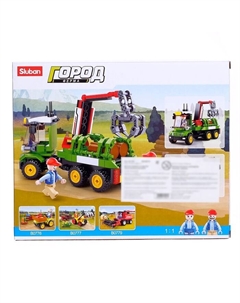 Конструктор Город «Лесозаготовочная машина», 209 деталей Sluban