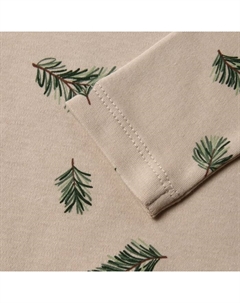 Костюм (штанишки и кофточка) «Еловые веточки», рост 68-74 см, бежевый Крошка я