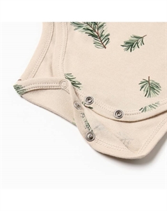 Боди с длинным рукавом «Еловые веточки», рост 86-92 см Крошка я