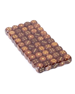 Кубики игральные, 1.6×1.6 см, набор 50 шт., коричневые Время игры
