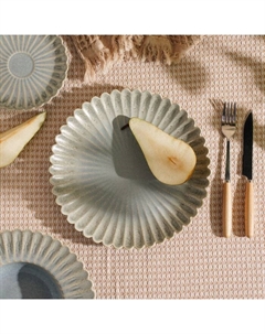 Блюдо SL Home «Эхо Крита», d=20 см, фарфор, голубое Sima-land home