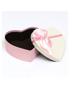 Набор подарочных коробок сердце 3 в 1, 22×20×9 - 16×14×6 см Upak land