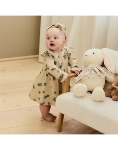 Платье для девочки с повязкой «. Еловые веточки», рост 86-92 см Крошка я