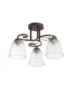 Люстра Ласни 3хE27 40Вт венге 45х45х28 см Bayerlux