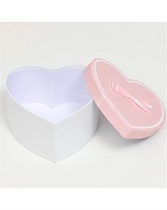 Набор коробок 3 в 1 сердца L:27×27×12cm M:23.5×23×11cm S:19×19×10cm Upak land