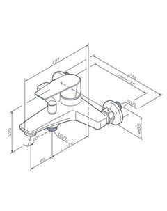 Смеситель Gem F90A10022 Am.pm