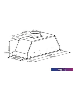 Кухонная вытяжка Crosby Light 70 (нержавеющая сталь) Maunfeld