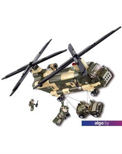 Конструктор M38-B0508 Транспортный вертолет Sluban