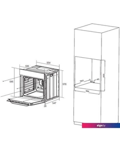 Электрический духовой шкаф ROL66 (черный) Zorg
