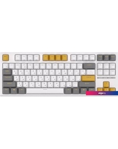 Клавиатура RK-R87 RGB (белый/желтый, RK Red) Royal kludge