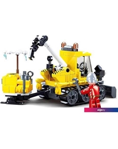 Конструктор Город Снегоуборщик с эвакуатором 9019779 Sluban