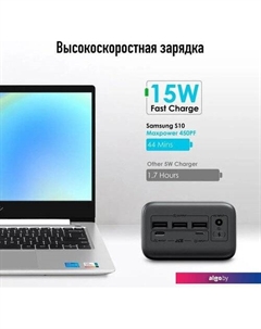 Внешний аккумулятор Maxpower 450PF 45000mAh (черный) Itel