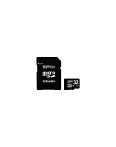 Карта памяти Silicon Power microSDHC (Class 10) 32GB + адаптер (SP032GBSTH010V10-SP) Silicon power
