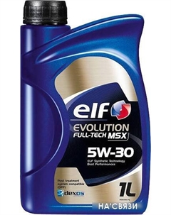 Моторное масло Evolution Full-Tech MSX 5W-30 1л Elf
