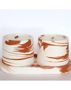 Набор ароматических свечей на подставке с ароматом Тёплый хлеб 24.grams