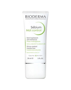 Мат контроль крем матирующий увлажняющий для жирной и комбинированной кожи лица Sebium 30 Bioderma