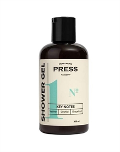 Гель для душа женский очищающий №1 парфюмированный с алоэ вера пантенолом 300 Press gurwitz perfumerie