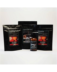 Подарочный набор натуральной косметики для ухода "Манго-кофе-кокос" Lidakol by lidiya kolodkina