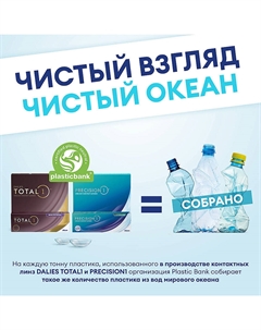Однодневные контактные линзы TOTAL1 30 линз Dailies