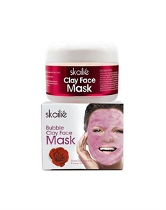 Маска для лица из пузырьковой глины с розами 100 Skailie