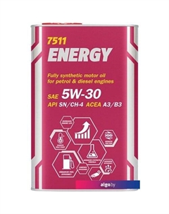 Моторное масло Energy 5W-30 API SN/CH-4 1л (металл) Mannol