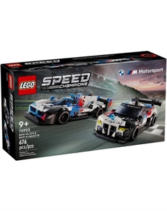Конструктор Speed Champions 76922 Гоночные автомобили BMW M4 GT3 и BMW M Hybrid V8 Lego