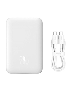 Внешний аккумулятор Magnetic Mini Air Wireless Fast Charge Power Bank 20W 10000mAh (белый) Baseus