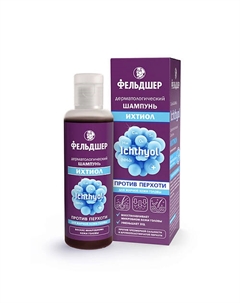 Дерматологический шампунь Ихтиол против перхоти 125 Фельдшер