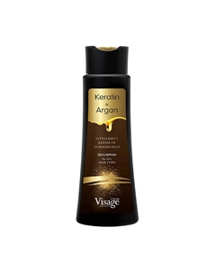Шампунь Кератин и Арган SHAMPOO KERATIN & ARGAN 400 Visage color hair fashion