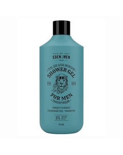 FOR MEN Гель для душа мужской тонизирующий, увлажняющий, бодрящий с ментолом 250 Eden
