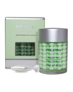 Крем для лица дневной увлажняющий с зеленым чаем и гиалуроновой кислотой 60 Pulanna