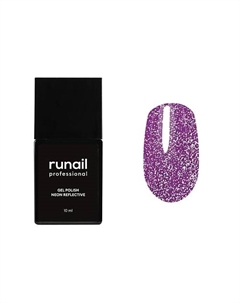 Гель-лак для ногтей неоновый светоотражающий Runail professional