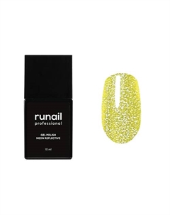 Гель-лак для ногтей неоновый светоотражающий Runail professional