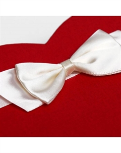 Набор подарочных коробок сердце 3 в 1, Белый - алый, 21×19×9 - 15.5×14×6 см Upak land