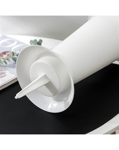 Ваза для цветов под срезку, 2.8, с колышком, пластик, белая Альтернатива