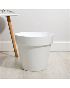 Кашпо для цветов со вставкой «Порто», 15 л, пластик, белое Plast avenue