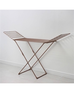 Сушилка для белья напольная, рабочая длина 18 м, розовое золото Ника