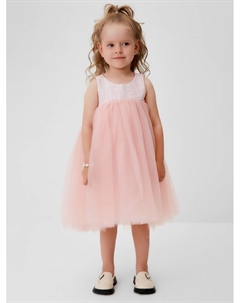 Платье нарядное детское : PartyDress цвет розовый, рост 104 Minaku