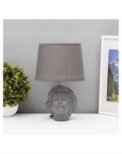 Лампа настольная «Афродита» 1×40 Вт Е14 серый 19×19×28.5 см Risalux
