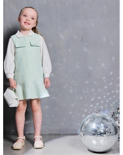 Сарафан для девочки, :Party Dress, цвет зеленый, рост 116 см Minaku