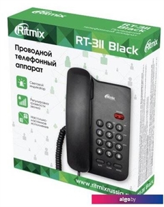 Проводной телефон Ritmix RT-311 (черный)