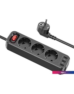 Сетевой фильтр NS2 (черный) Hoco