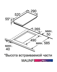 Варочная панель CVI292STBK Maunfeld