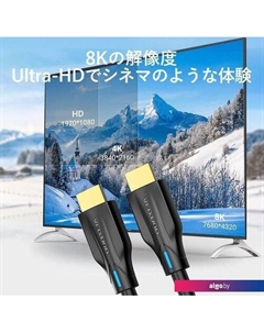 Кабель AANBH HDMI - HDMI (2 м, черный) Vention