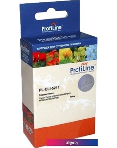 Картридж PL-CLI-521Y-Y (аналог Canon CLI-521 Yellow) Profiline