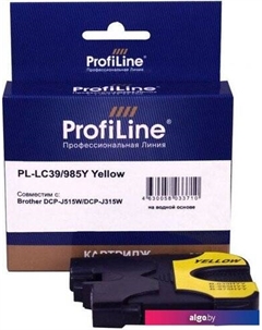 Картридж PL-LC39/985Y (аналог Brother LC39/985Y_Y) Profiline