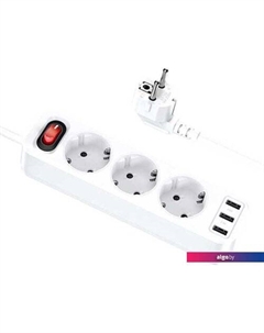 Сетевой фильтр NS2 (белый) Hoco