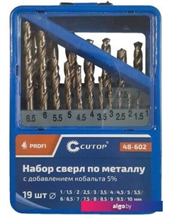 Набор сверл 48-602 (19шт) Cutop